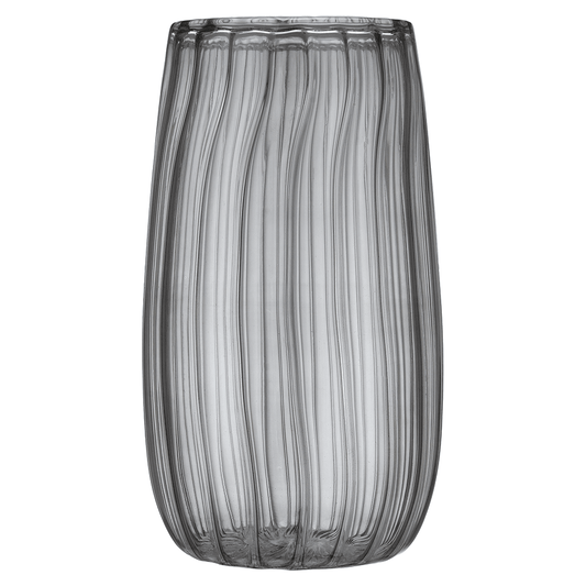 Senzo - Flower Vase - Grey - 17cm - Glass - 7400072