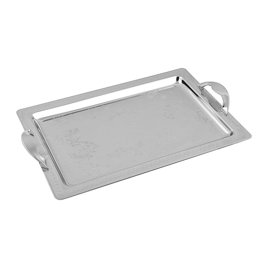 Elegant Gioiel - Rectangular Tray Set with Handles 3 Pieces - Stainless Steel 18/10 - 75000197