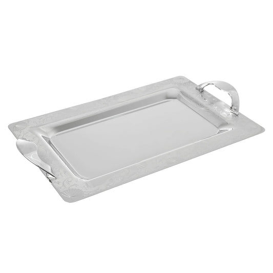 Elegant Gioiel - Rectangular Tray Set with Handles 3 Pieces - Stainless Steel 18/10 - 75000437