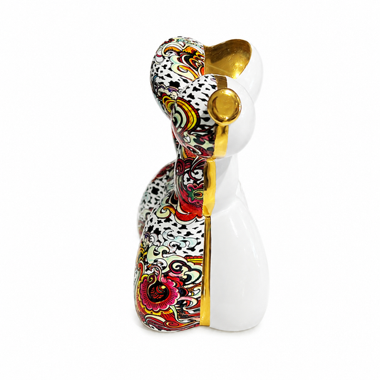 Ardor - Small Modern Colorful Dog - H 13 cm - Gold