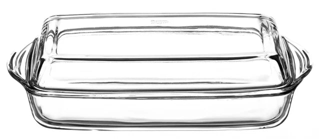 Borcam - Rectangular Casserole with Cover - 1.95 Lit - Tempered Glass