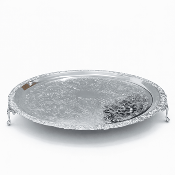 Queen Anne - Footed Round Tray - 35.5 cm