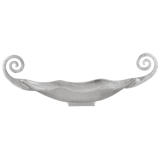 Serving Plate with Handles For Snacks & Nuts - Silver - Silver Plated Metal - 80005595