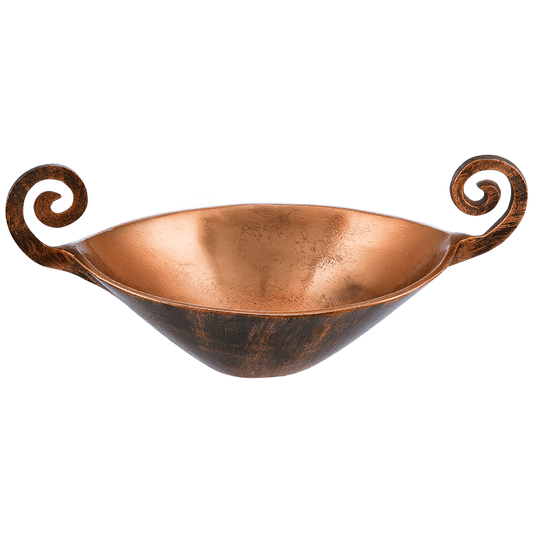 Serving Plate with Handles For Snacks & Nuts - Bronze - Bronze Plated Metal - 80005705