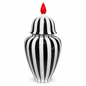 Caroline - Potiche - 43x20 cm - Black & White