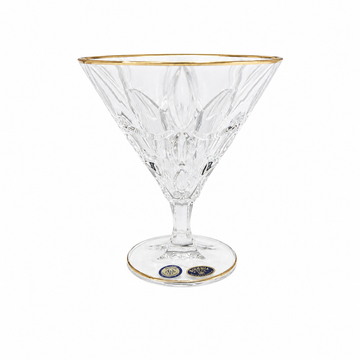 Bohemia Crystal - X Lady Jelly Set 6 Pcs - 300ml - Gold rim