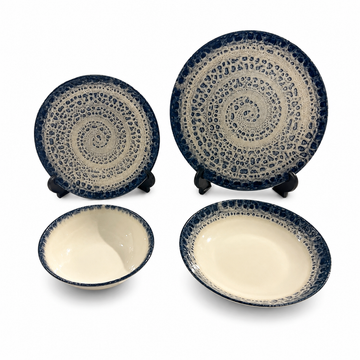 Tulu - Kozmo Daily Use Dinner Set 24 Pcs - Blue