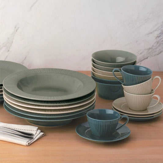 Noritake - Daily Use Dinner Set 40 Pieces - Dark Green - Porcelain