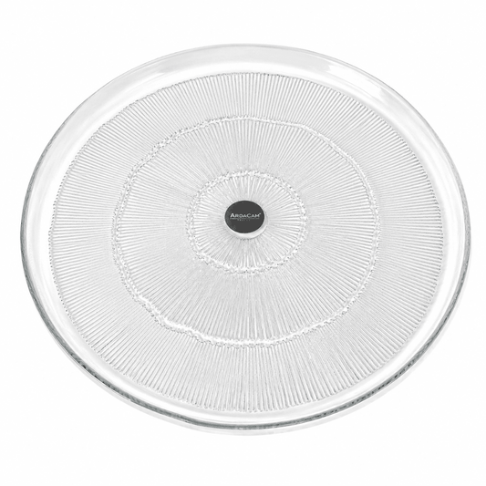 Ardacam - Ixxir Round Serving Plate - 28 cm - Clear - Glass