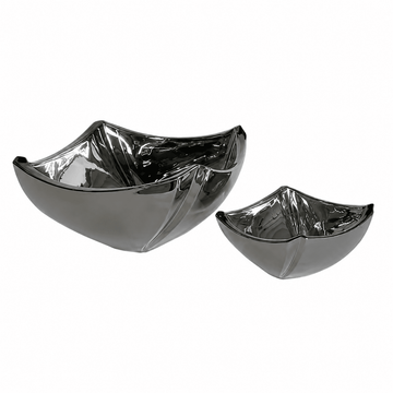 Glass Bowl Set 7 Pcs - Black