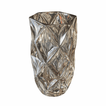 Glass Vase - Black - 14x30cm