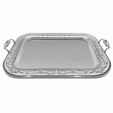 Elegant Gioiel - Isabelle Rectangular Tray - 55 cm - Silver - Stainless Steel 18/10