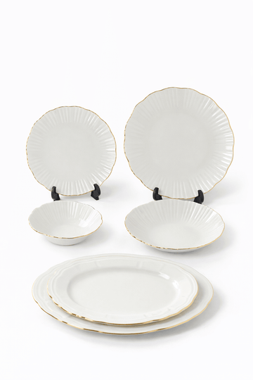 Istanbul - Inci Daily Use Dinner Set 26 Pcs - Gold