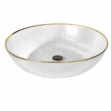 ArdaCam - Kendo Serving Bowl - Gold - 25cm - Glass