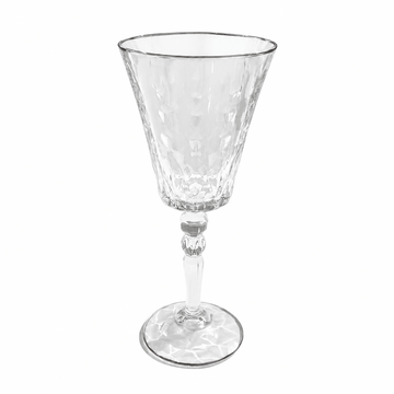 RCR - Marlyin Goblet Glass Set 6 Pcs - 250 ml - Silver