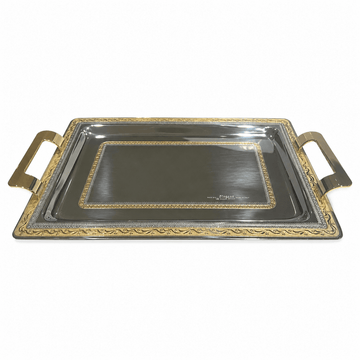 Elegant Gioiel - Tray Set 3 Pcs - Stainless Steel - Gold
