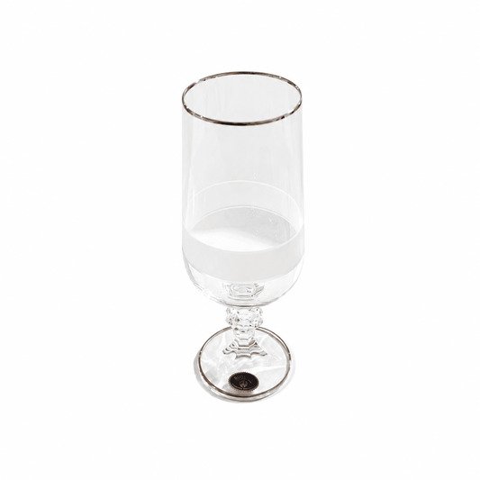Bohemia Crystal - Carolina Sandblasted Glass Set 18 Pcs - Silver