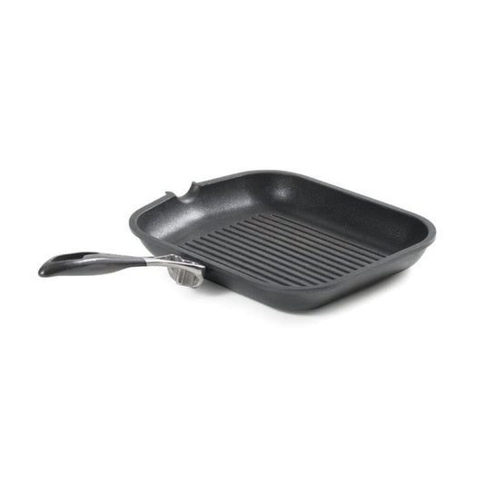 Anna Cavalli - Black Grill with Carbon Handle - 28cm - Die Cast Aluminum