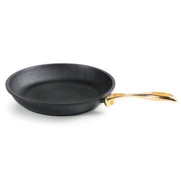 Anna Cavalli - Black Frypan with Gold Handle - 28cm - Die Cast Aluminum