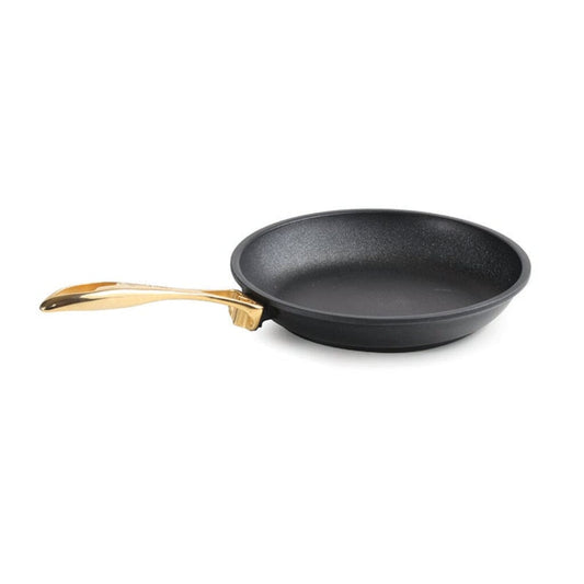 Anna Cavalli - Black Frypan with Gold Handle - 24cm - Die Cast Aluminum