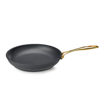 Anna Cavalli - Black Frypan with Gold Handle - 24cm - Die Cast Aluminum