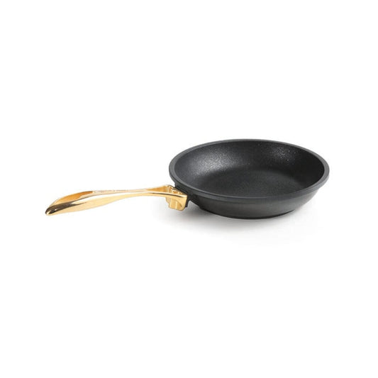 Anna Cavalli - Black Frypan with Gold Handle - 20cm - Die Cast Aluminum
