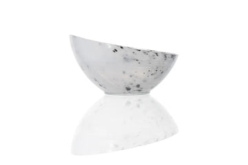 ArdaCam - Serving Bowl with Black Dots - White - 20.5cm - Glass