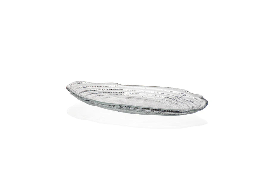 ArdaCam - Oval Serving Plate - Clear - 30x14.5cm - Glass