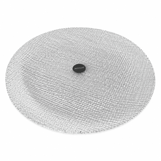 ArdaCam - Glow Round Plate - 33cm - Clear - Glass