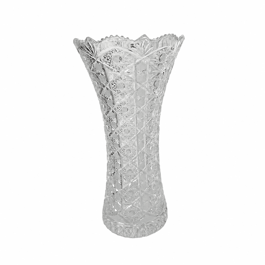 Bohemia Crystal - Hand Cut Vase - 41 cm - Clear