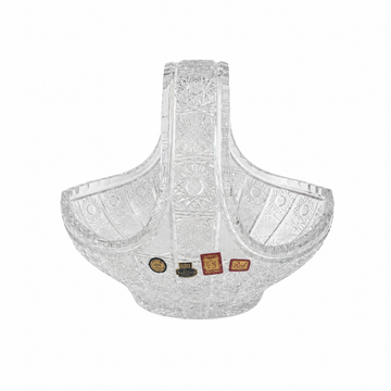 Bohemia Crystal - Hand Cut Basket - 23 cm - Clear