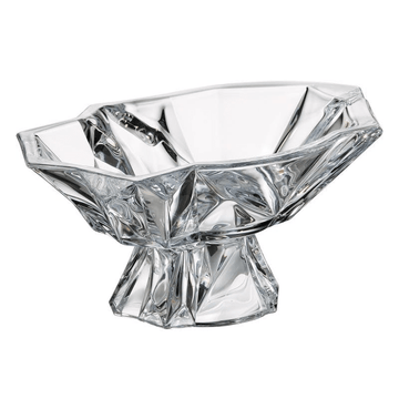 Bohemia Crystal - Enigma Footed Bowl 33 cm - Clear