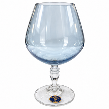 Bohemia Crystal - Victoria Brandy Glass Set 6 Pcs - 380ml - Blue
