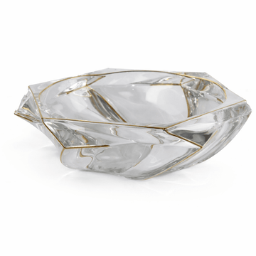 Glass Plate - Gold - 32x10 cm