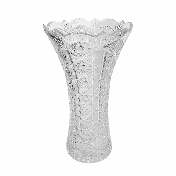 Bohemia Crystal - Hand Cut Vase - 41 cm - Clear