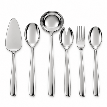 EME - Eleven Serving Set 6 Pcs - Stainless Steel 18/10 - Silver