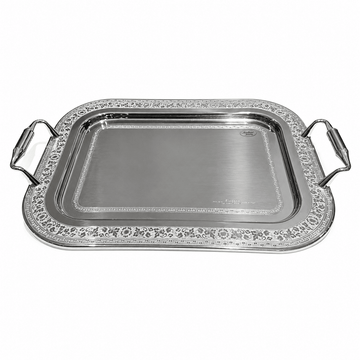 Elegant Gioel - Leira Tray Set 3 Pce - Silver -Stainless Steel 18/10