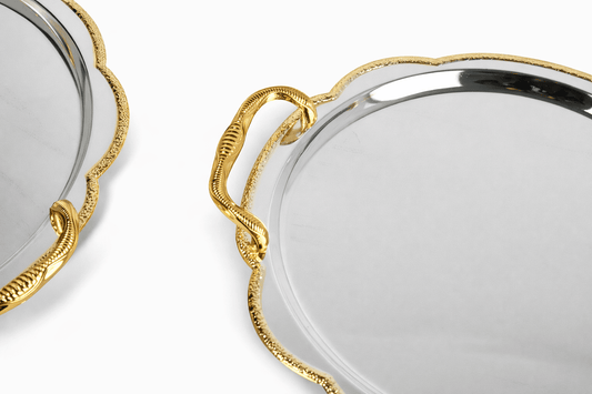 Gold and silver - Tray Set 2 - Gold