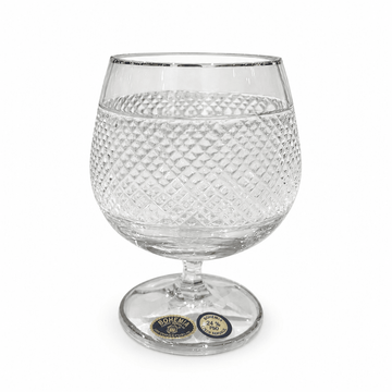 Bohemia Crystal - Brandy Glass Set 6 Pcs - 400ml - Silver