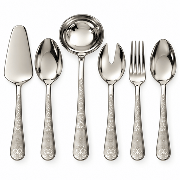 EME - Etoile Serving Set 6 Pcs - Stainless Steel18/10 - Silver