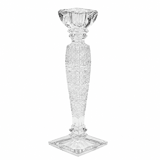 Bohemia Crystal - Hand Cut Candle Holder - Clear