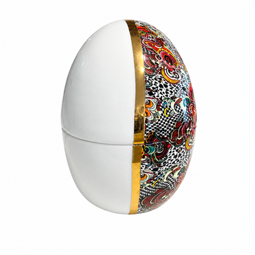 Ardor - Modern Colorful Egg - H 17 cm - Gold