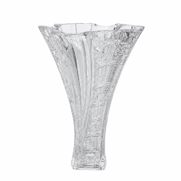 Bohemia Crystal - Hand Cut Neptune Vase - 32 cm - Clear