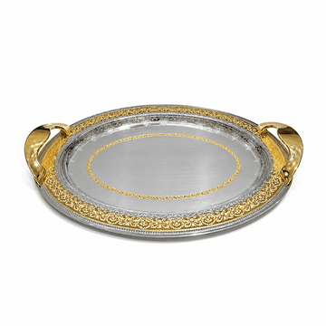 Elegant Gioel - Tray Set 3 Pcs - Stainless Steel - Silver