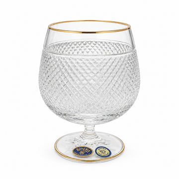 Bohemia Crystal - Brandy Glass Set 6 Pcs - 400 ml - Gold