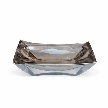 Glass Ashtray - Black - 19x11cm