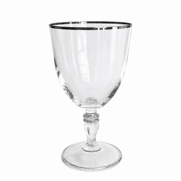 Bohemia Crystal - Gloria Goblet Glass Set 6 Pcs 200ml - Silver