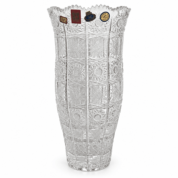 Bohemia Crystal - Hand Cut Vase - 30.5 cm - Clear