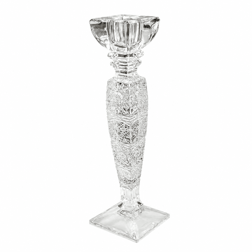Bohemia Crystal - Hand Cut Candle Holder - Clear