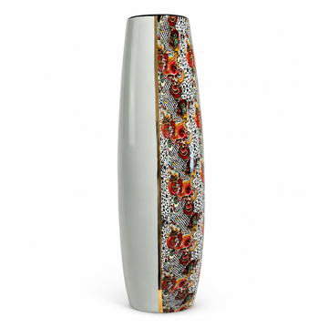 Ardor - Long Modern Colorful Vase - H 50 cm - Gold